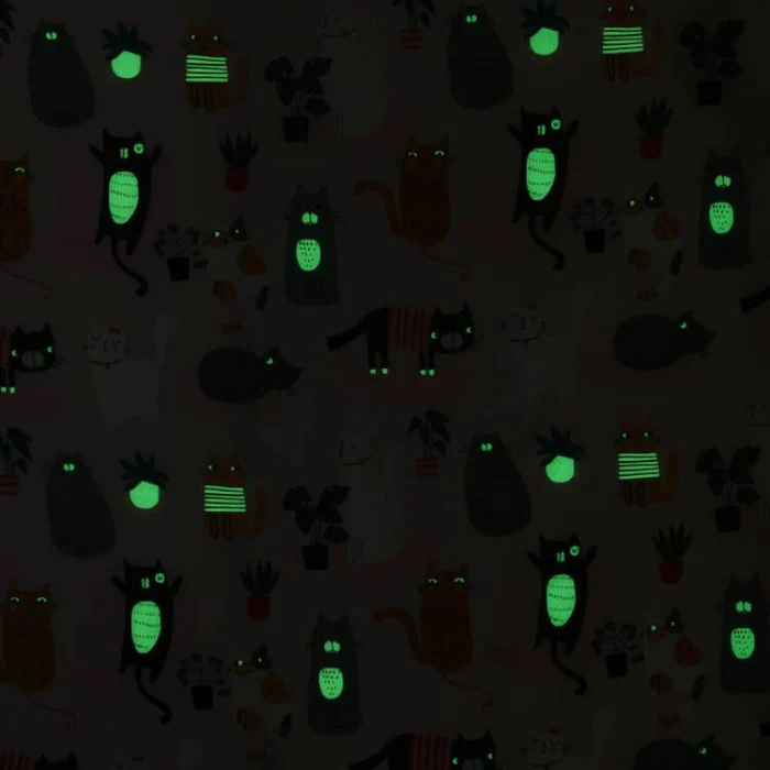 Sensory Miaow Glow in the Dark Quilt Cover Set Single - Image 3