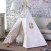 5 Pole Giant Kids Teepee Tent (Natural Canvas)