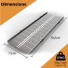 152cm Portable Folding Aluminium Access Ramp, 272kg Rated - Image 3