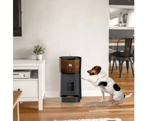 Smart Pet Feeder with Camera - Black