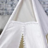 5 Pole Giant Kids Teepee Tent (Natural Canvas) - Image 4