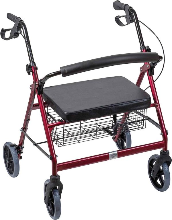 Extra-Wide Bariatric Mobility Rollator Walker - Image 5