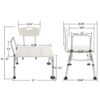 Heavy Duty Bath Transfer Bench BathWeight Capacity Up To 113 Kg - Image 4