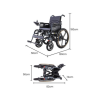 Electric Wheelchair | Foldable Steel Frame | Lithium Battery | 130KG Capacity - Image 3