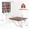 Wall-Mounted Foldable Waterproof Bathroom Bench 160Kg Weight Capacity - Image 4