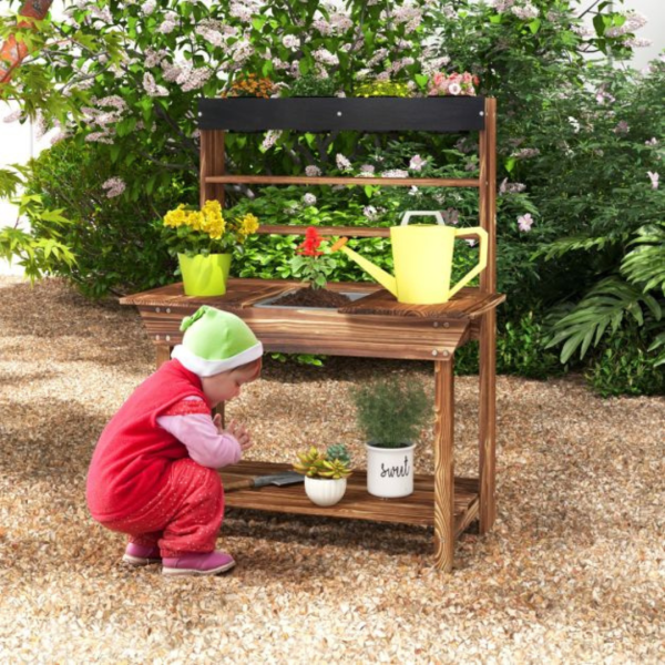 Children's Wooden Potting Bench