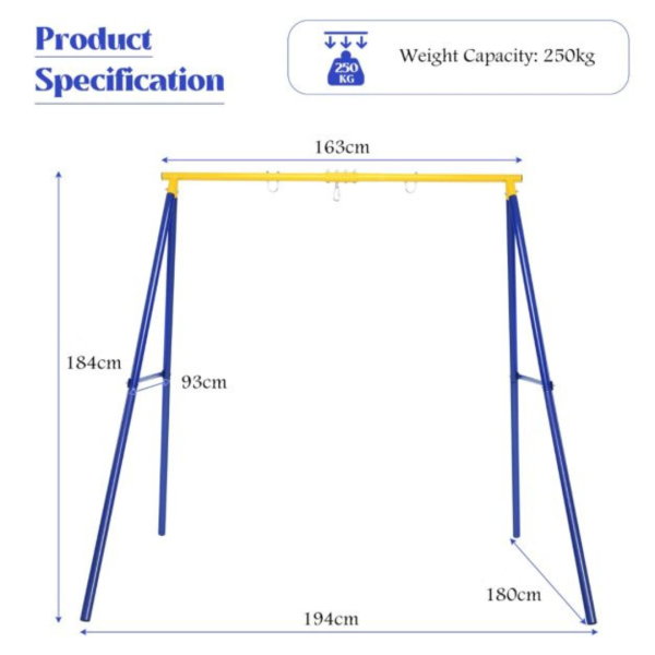 Large Sensory Swing Stand | 250Kg Weight Capacity