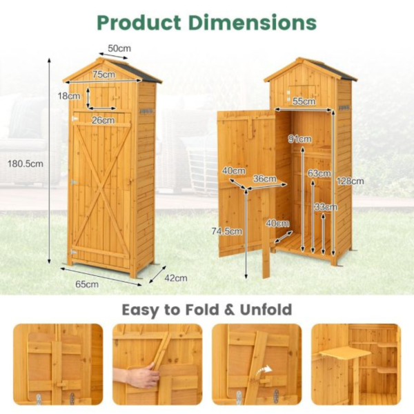 Outdoor Garden Storage Cabinet