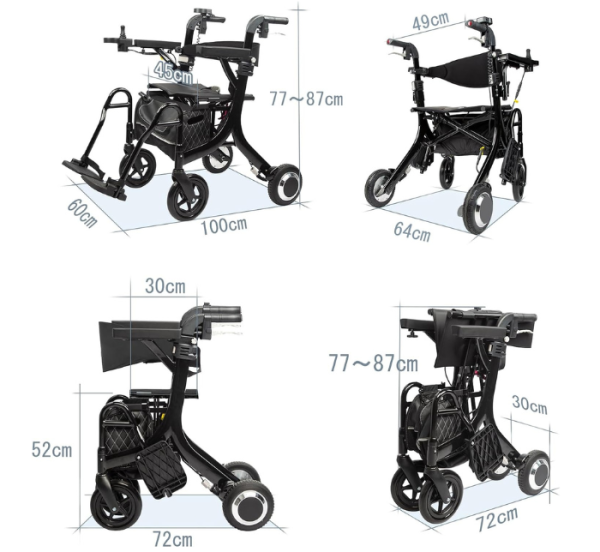 Ezi-Walk 2 in 1 Rollator (Electric) - Image 3